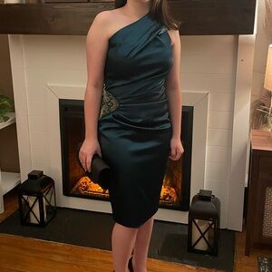 Eliza J Emerald Green Dress